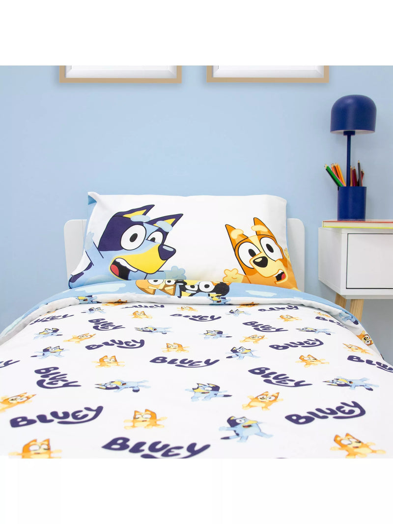 Bluey reversible duvet cover set with pillowcase, UK version