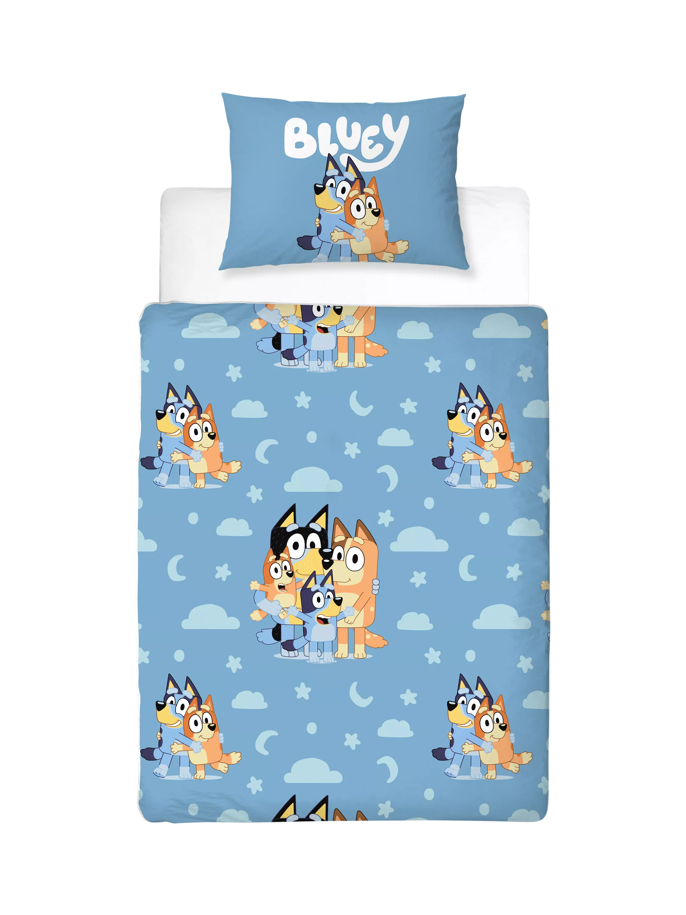 Bluey reversible duvet cover set with pillowcase, UK version