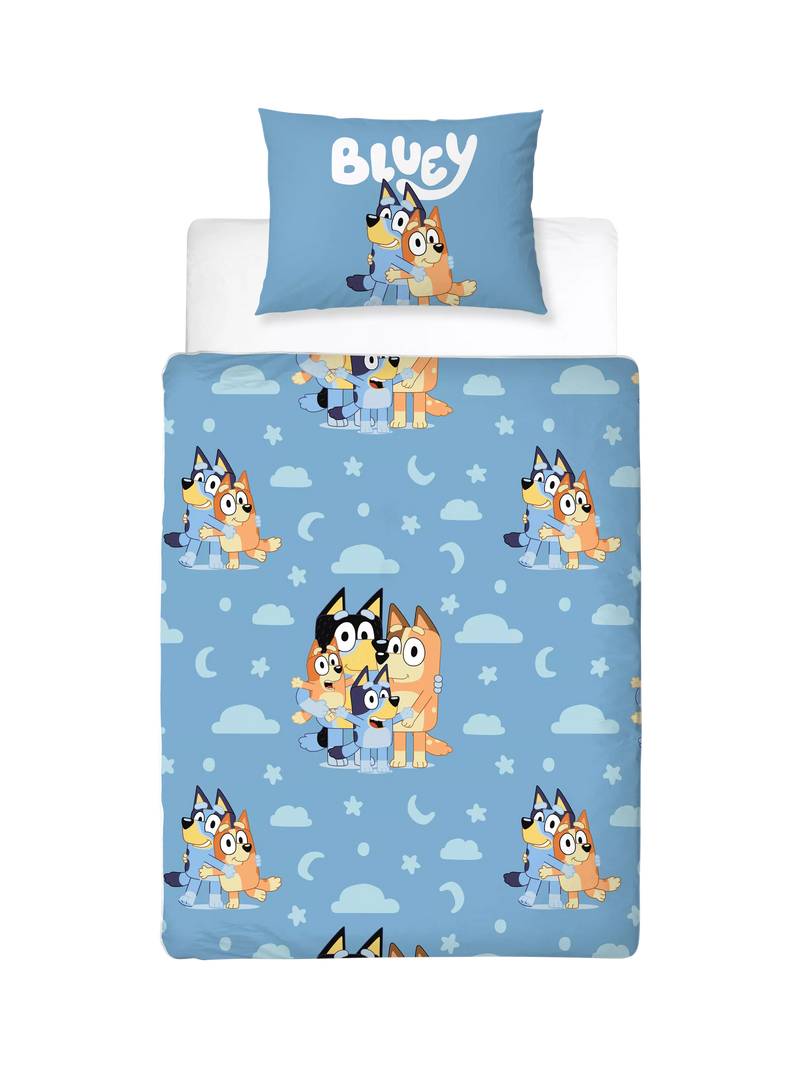 Bluey reversible duvet cover set with pillowcase, UK version