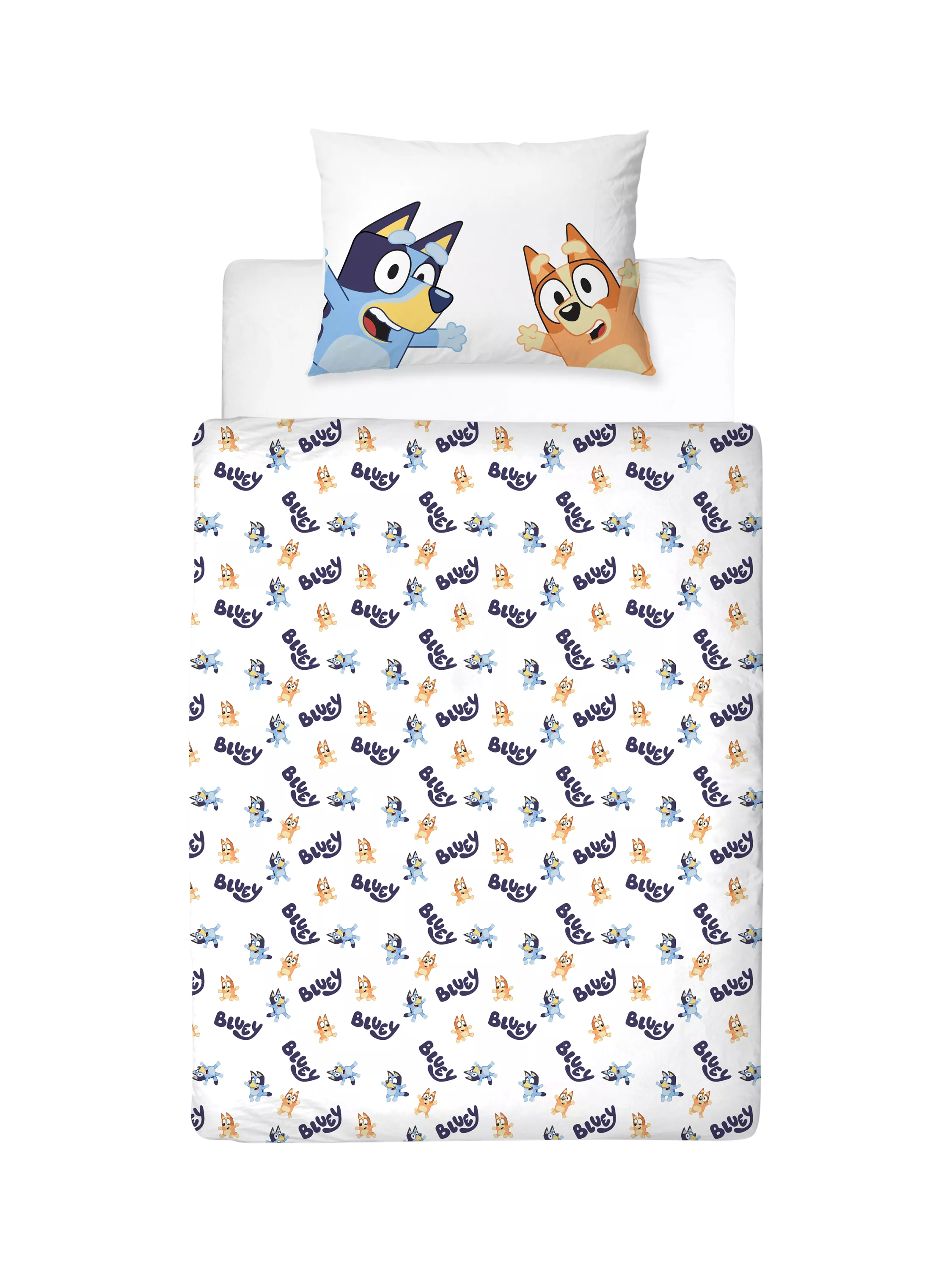 Bluey reversible duvet cover set with pillowcase, UK version