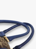 Fendi Zucchino canvas Boston bag brown/blue, imported from the UK