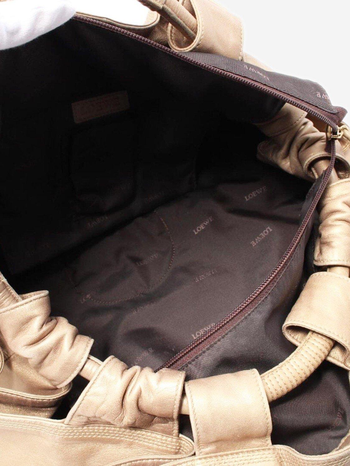 LOEWE pre-loved gold Nappa Aire leather handbag, UK version