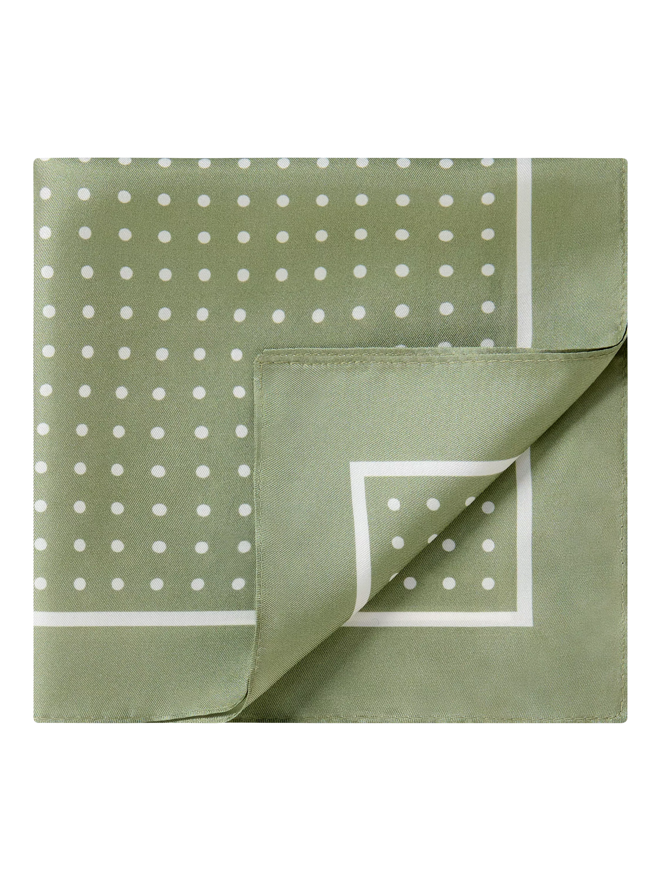 Richard James London silk pocket square polka dot, imported from the UK