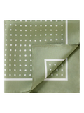 Richard James London silk pocket square polka dot, imported from the UK
