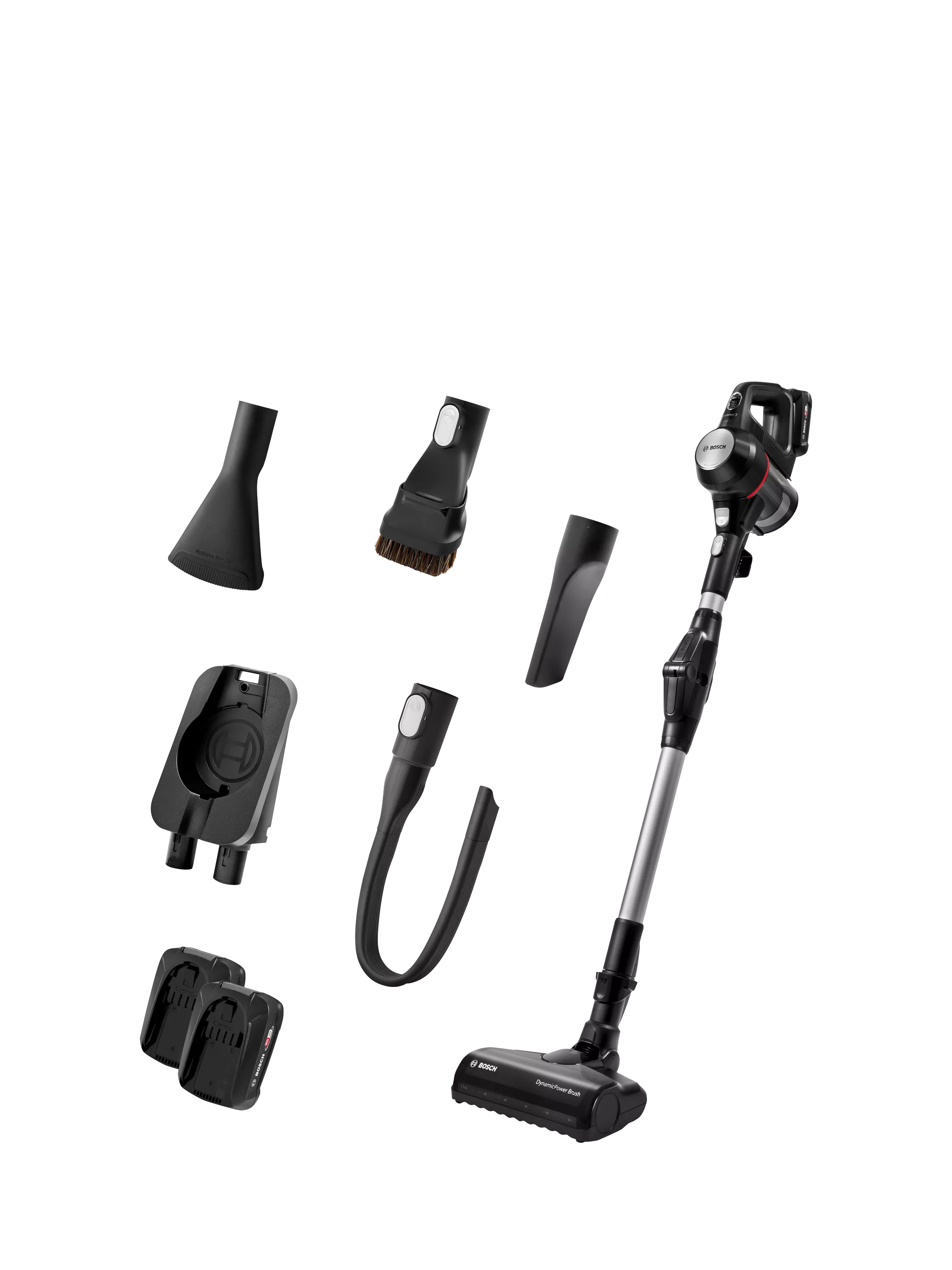 Bosch Unlimited 7 cordless vacuum cleaner in black, imported from the UK