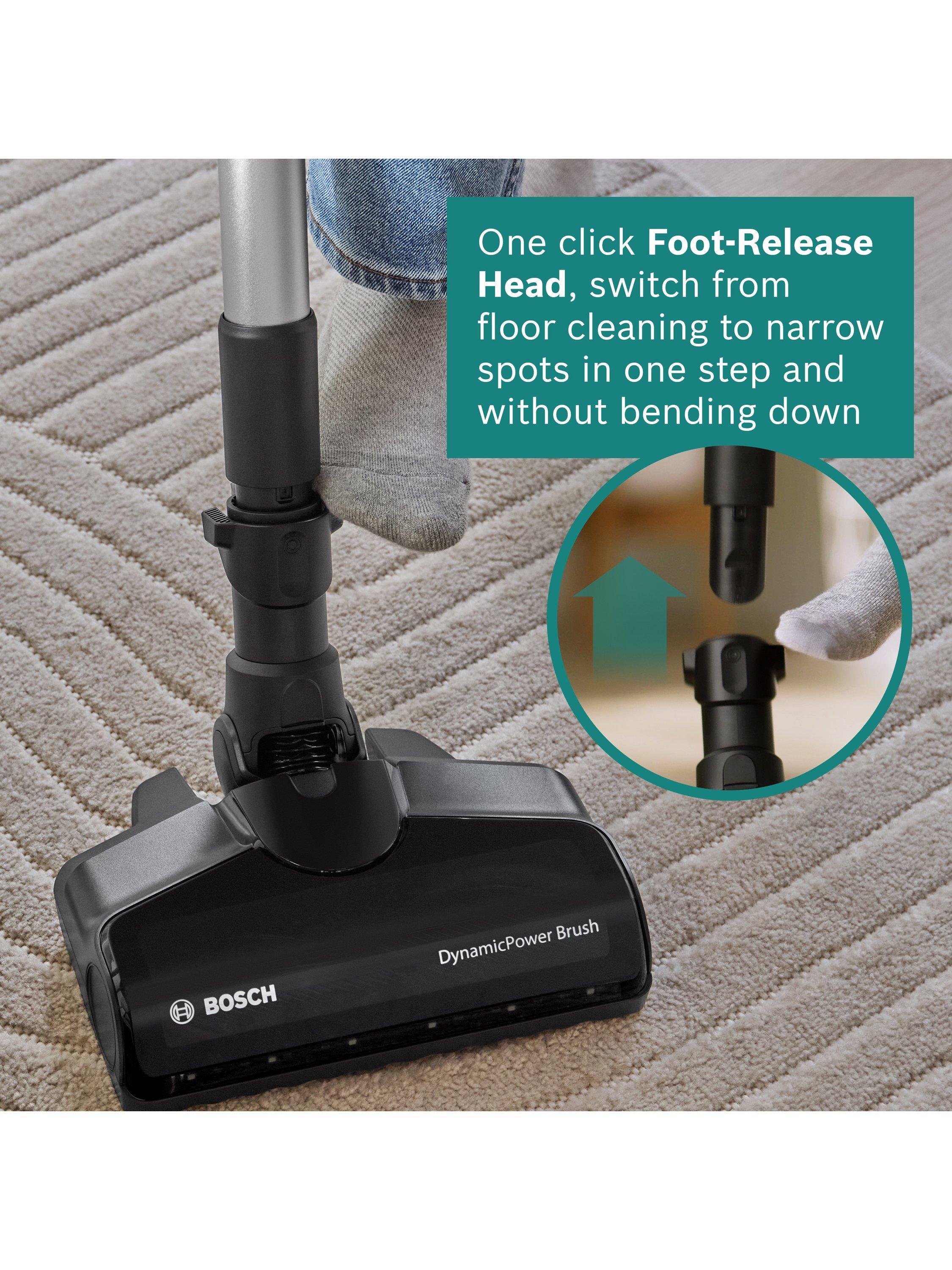 Bosch Unlimited 7 cordless vacuum cleaner in black, imported from the UK