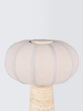 John Lewis travertine pumpkin table lamp stone base - British product