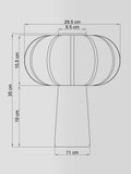 John Lewis travertine pumpkin table lamp stone base - British product