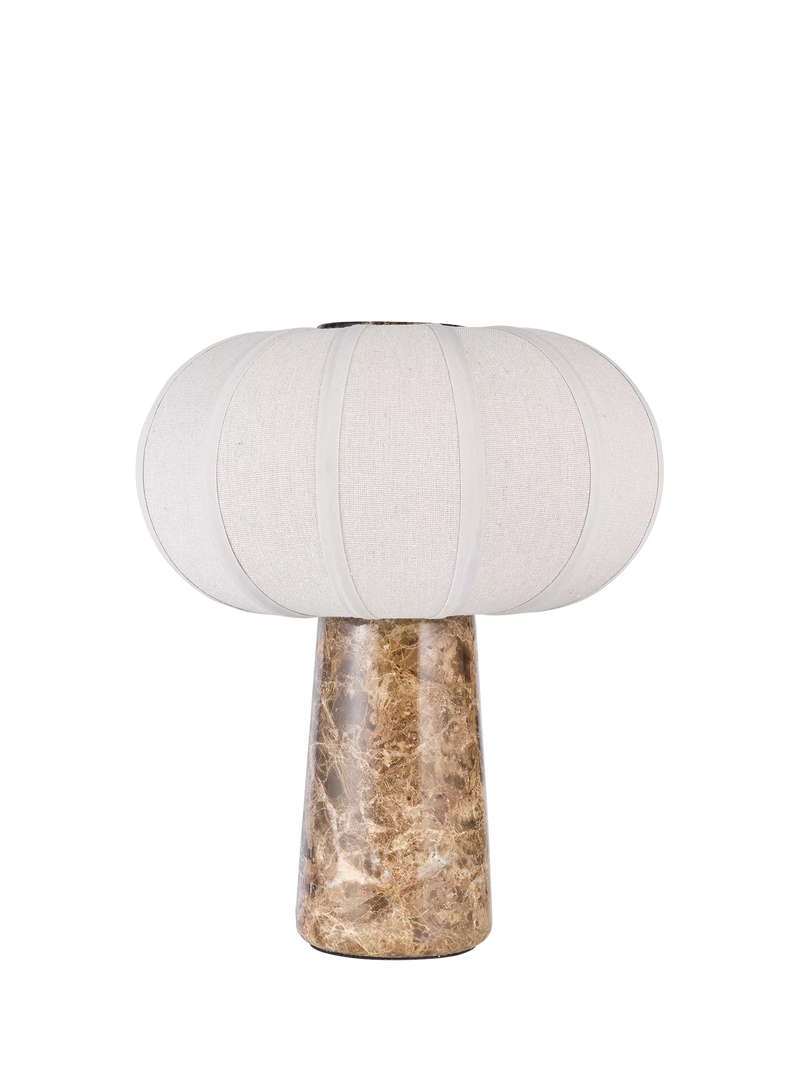 John Lewis pumpkin shade marble base table lamp 35cm, UK version