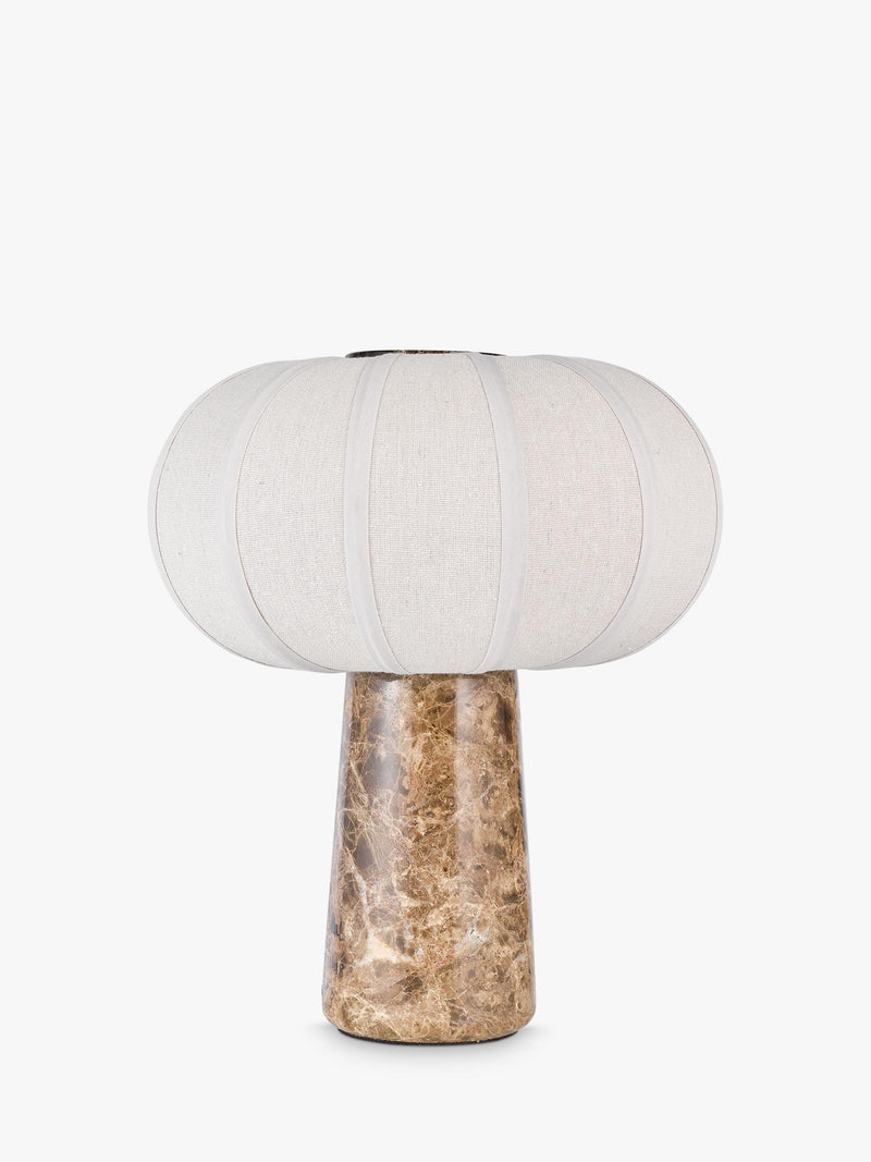 John Lewis pumpkin shade marble base table lamp 35cm, UK version