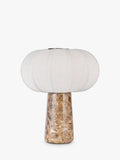John Lewis pumpkin shade marble base table lamp 35cm, UK version