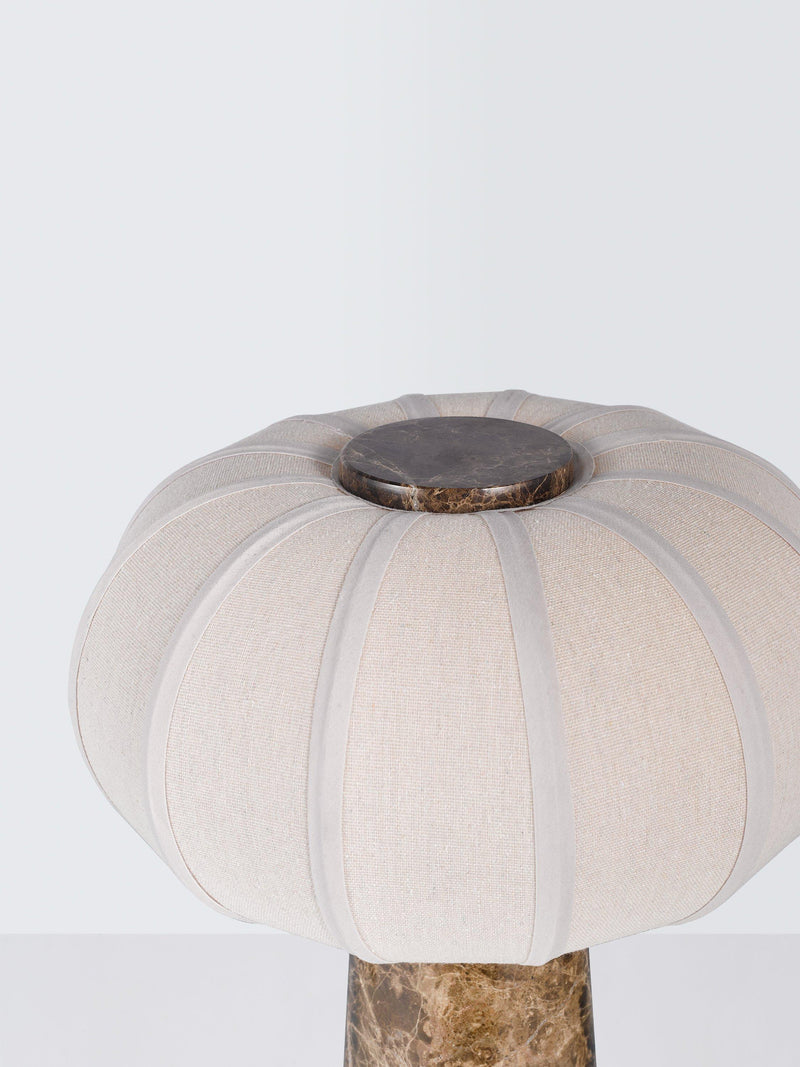 John Lewis pumpkin shade marble base table lamp 35cm, UK version