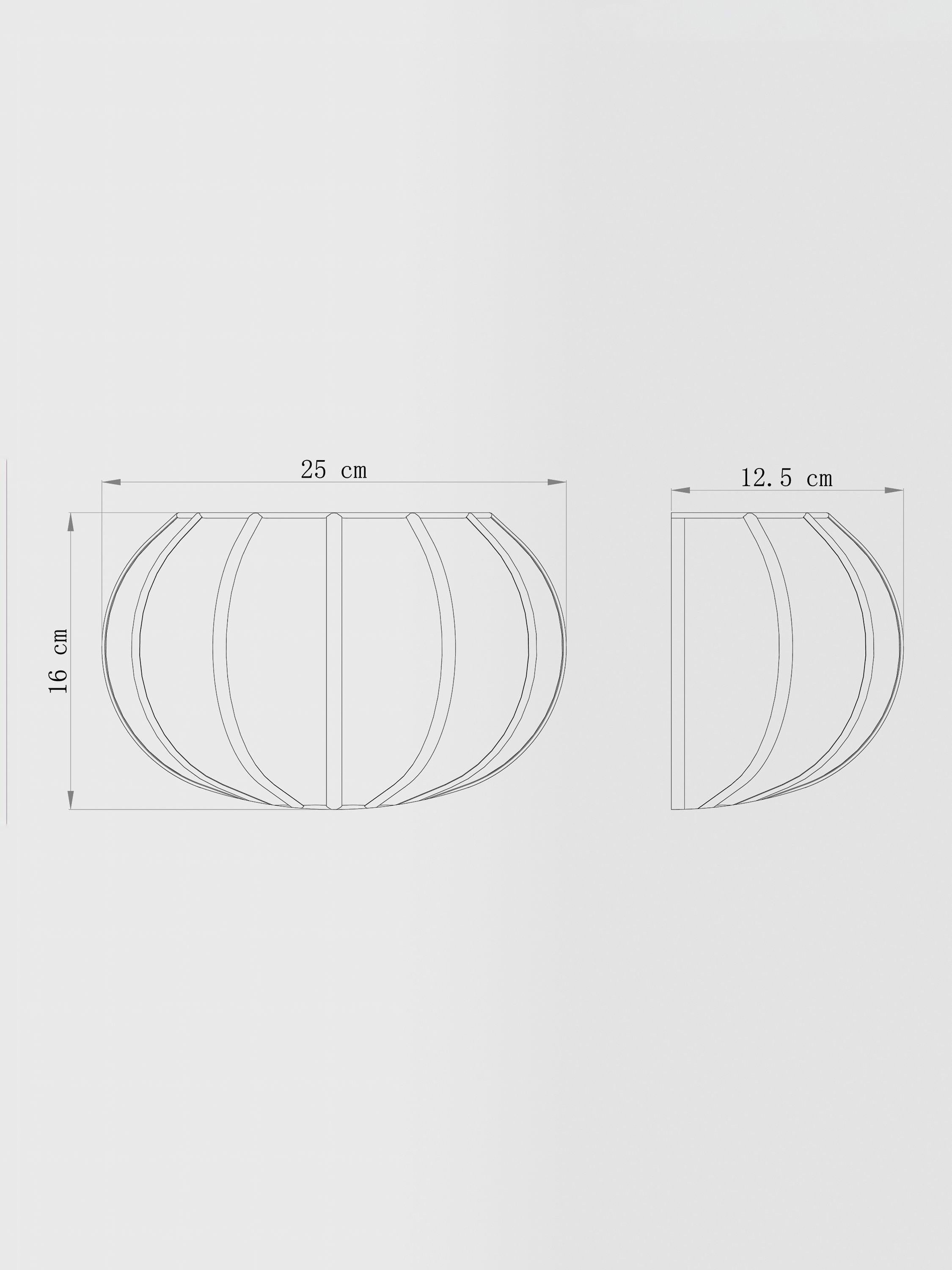 John Lewis Pumpkin wall light natural (British brand)