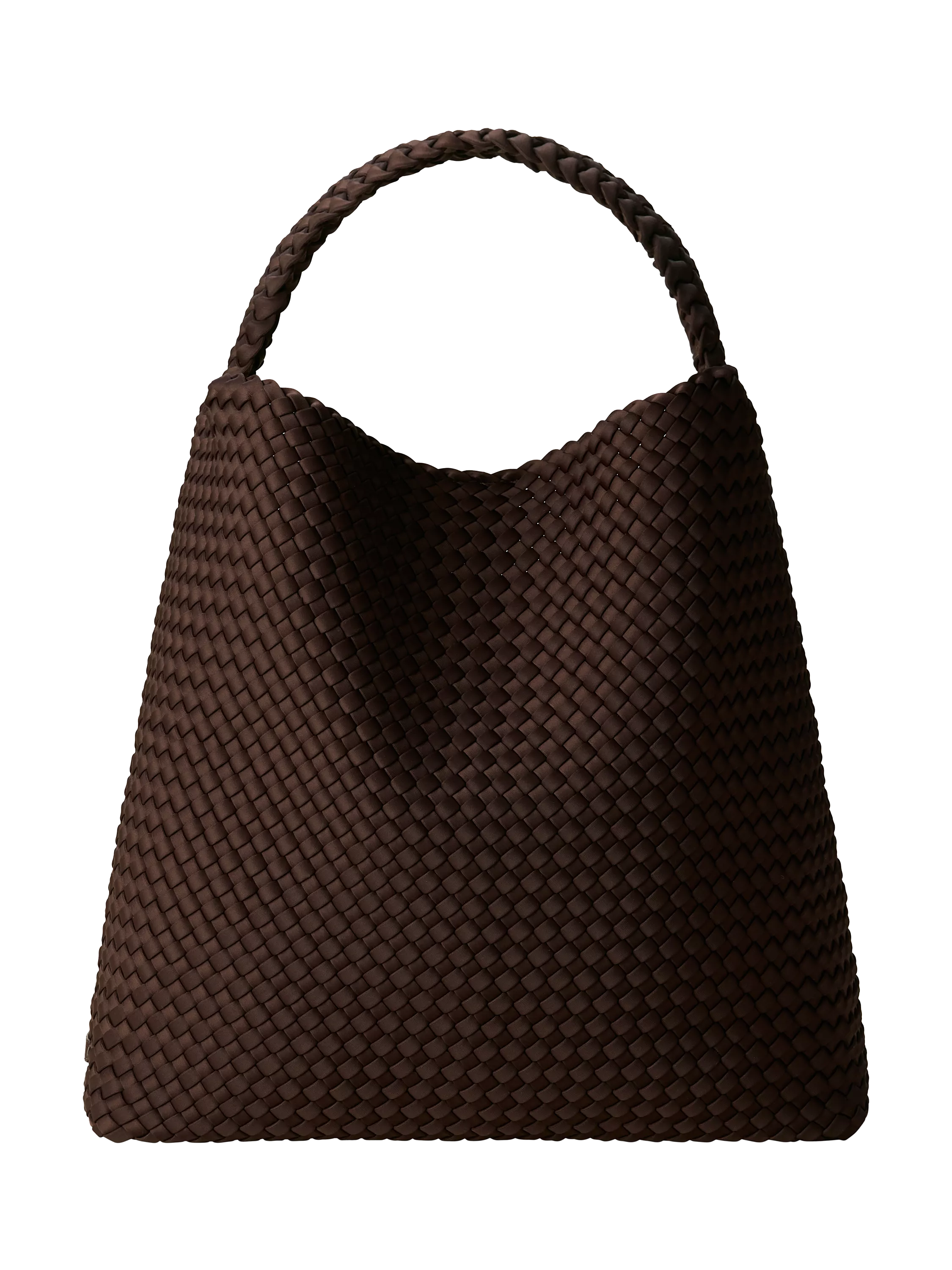 NAGHEDI Nomad Large Hobo Bag in chocolate, UK version