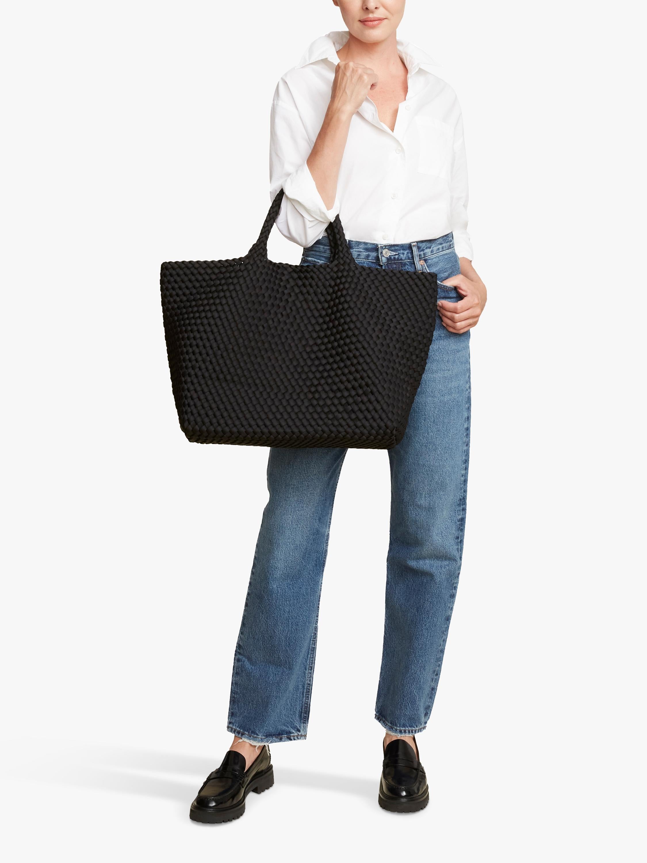 NAGHEDI St. Barths large tote bag Onyx neoprene (British brand)