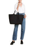 NAGHEDI St. Barths large tote bag Onyx neoprene (British brand)