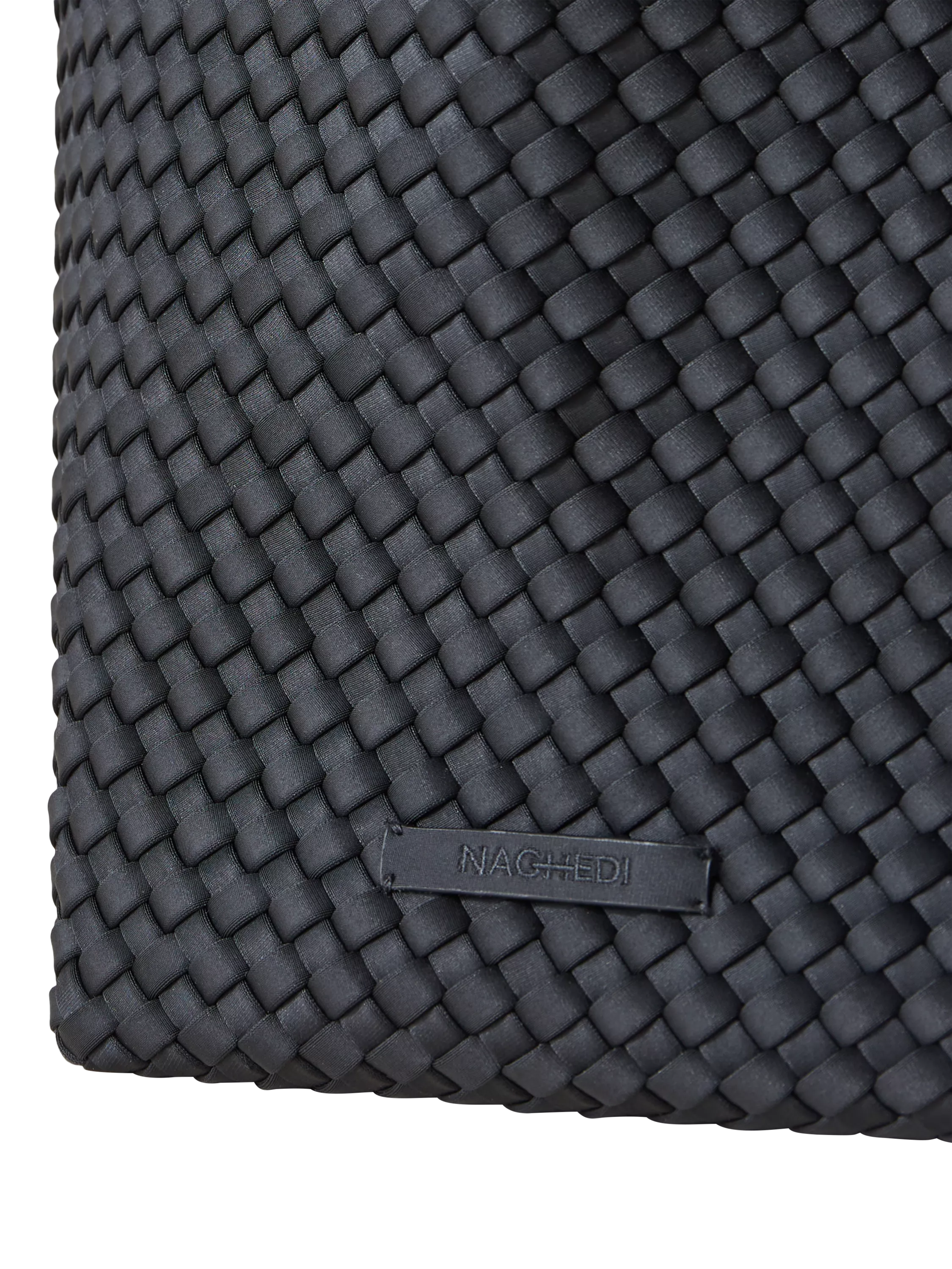 NAGHEDI St. Barths large tote bag Onyx neoprene (British brand)