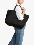 NAGHEDI St. Barths large tote bag Onyx neoprene (British brand)