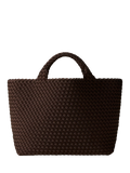 NAGHEDI St. Barths chocolate medium tote bag, imported from the UK