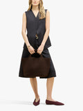 NAGHEDI St. Barths chocolate medium tote bag, imported from the UK