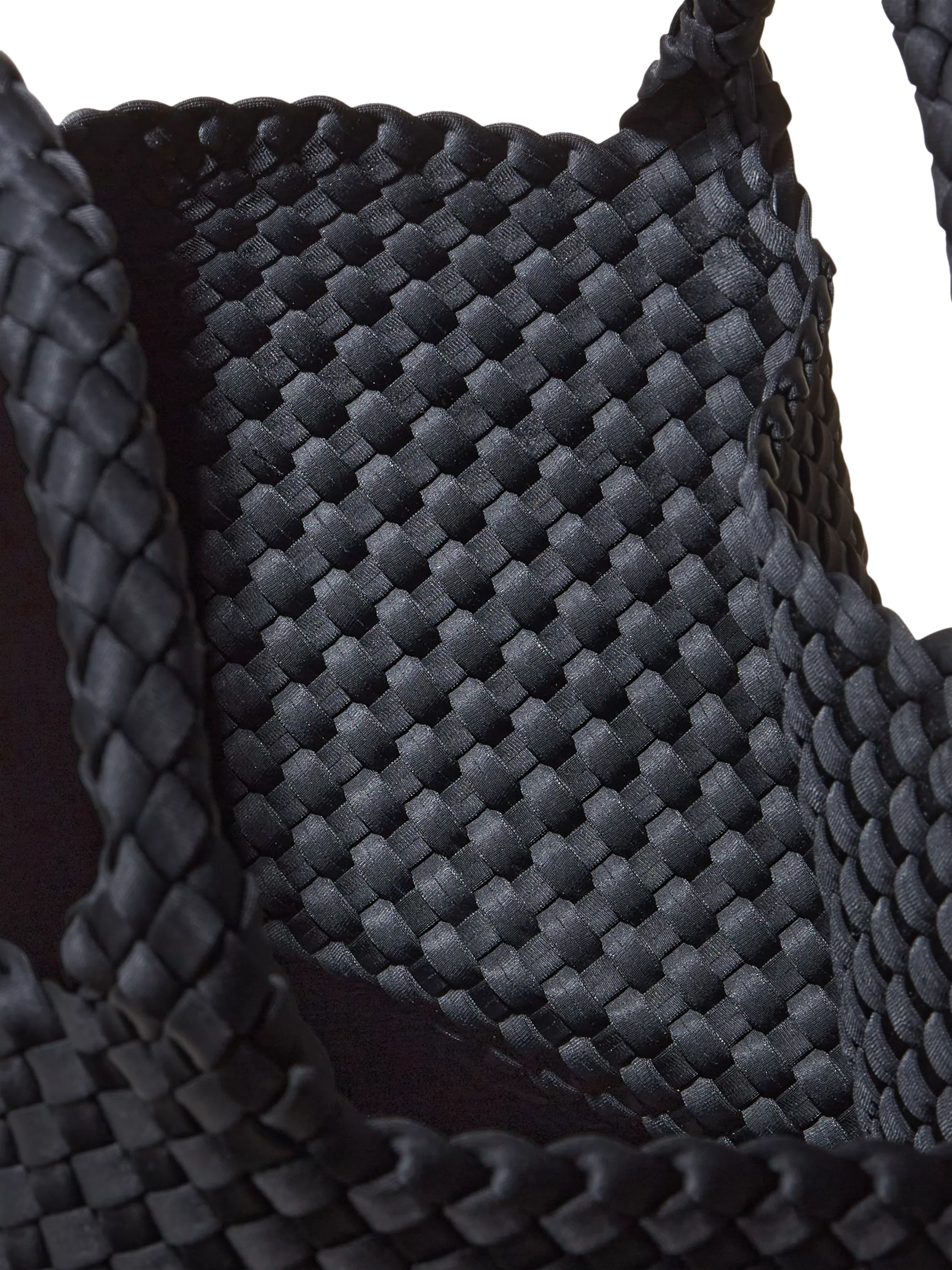 NAGHEDI St. Barths Medium Tote in Onyx, neoprene (British brand)