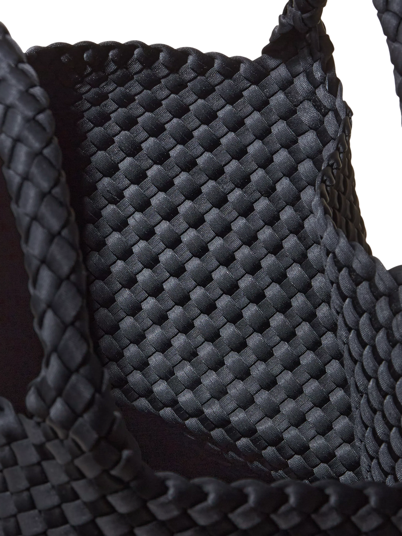 NAGHEDI St. Barths Medium Tote in Onyx, neoprene (British brand)
