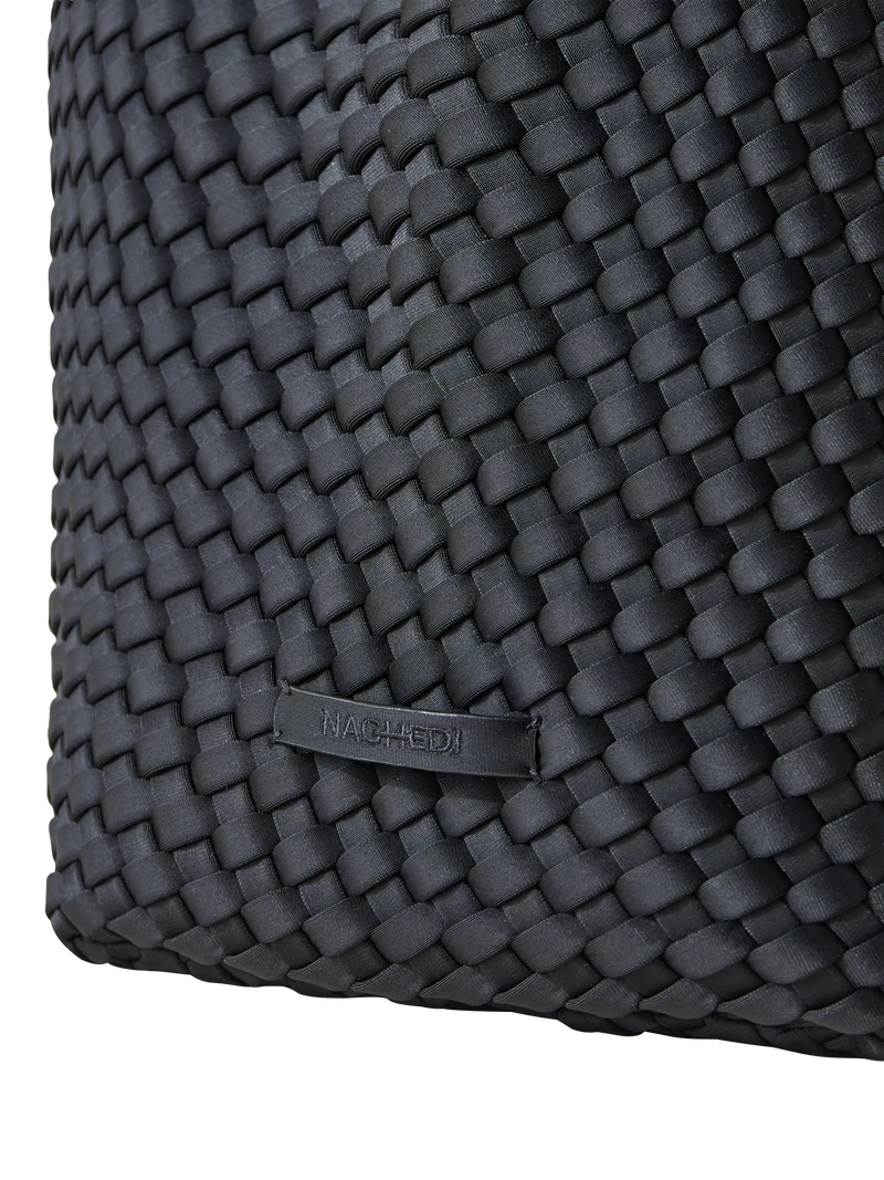 NAGHEDI St. Barths Medium Tote in Onyx, neoprene (British brand)