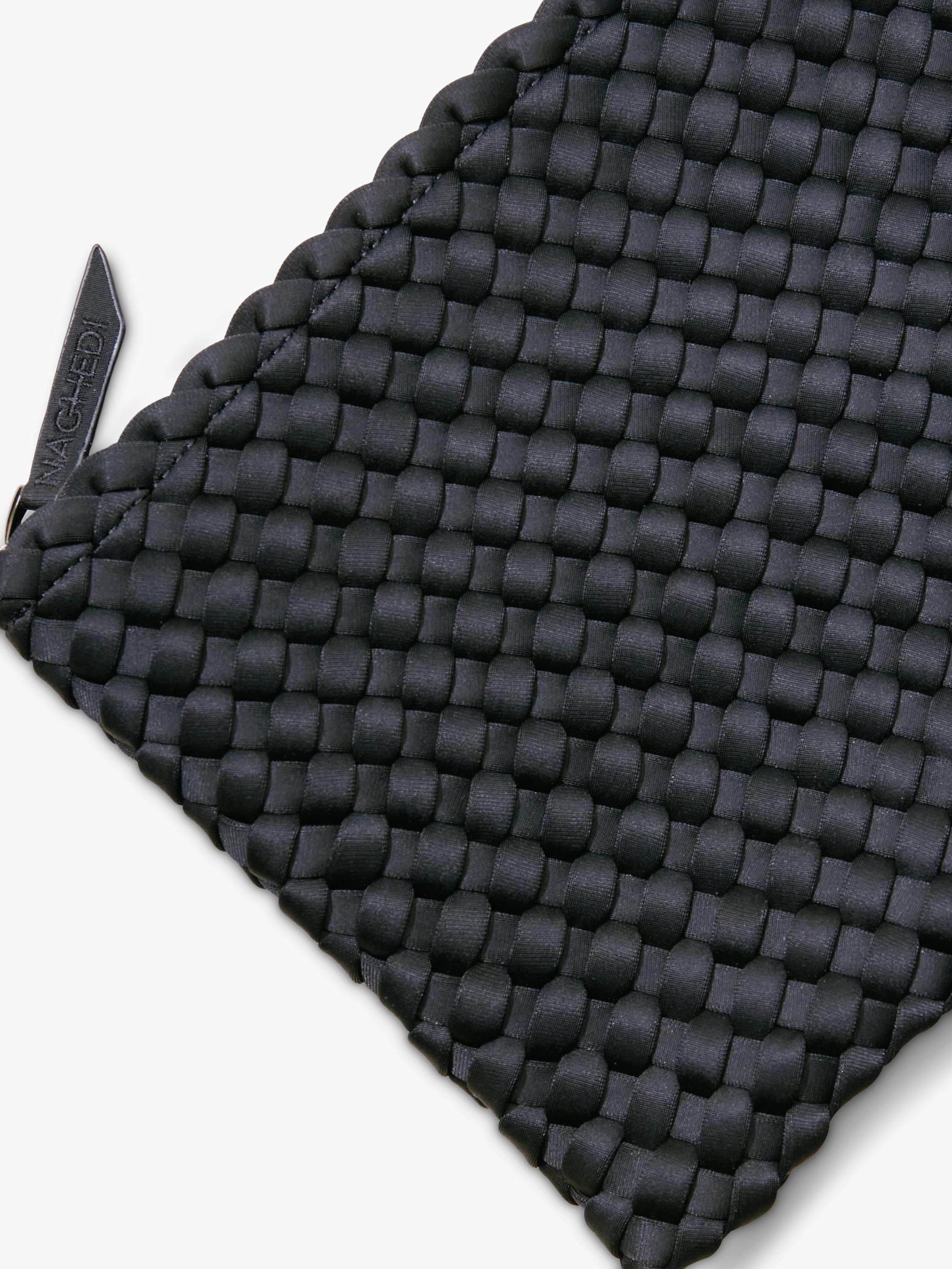 NAGHEDI St. Barths Medium Tote in Onyx, neoprene (British brand)