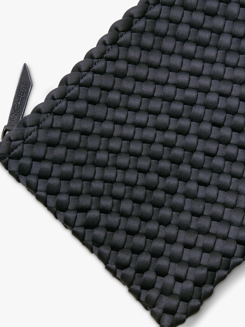 NAGHEDI St. Barths Medium Tote in Onyx, neoprene (British brand)