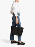 NAGHEDI St. Barths Medium Tote in Onyx, neoprene (British brand)