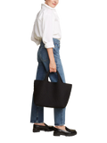 NAGHEDI St. Barths Medium Tote in Onyx, neoprene (British brand)