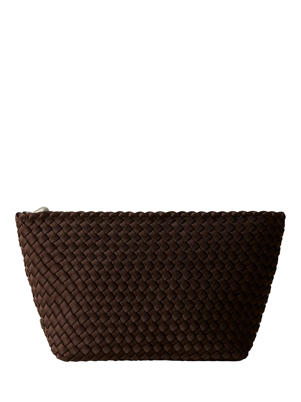 NAGHEDI Portofino large cosmetic pouch in chocolate, imported from the UK