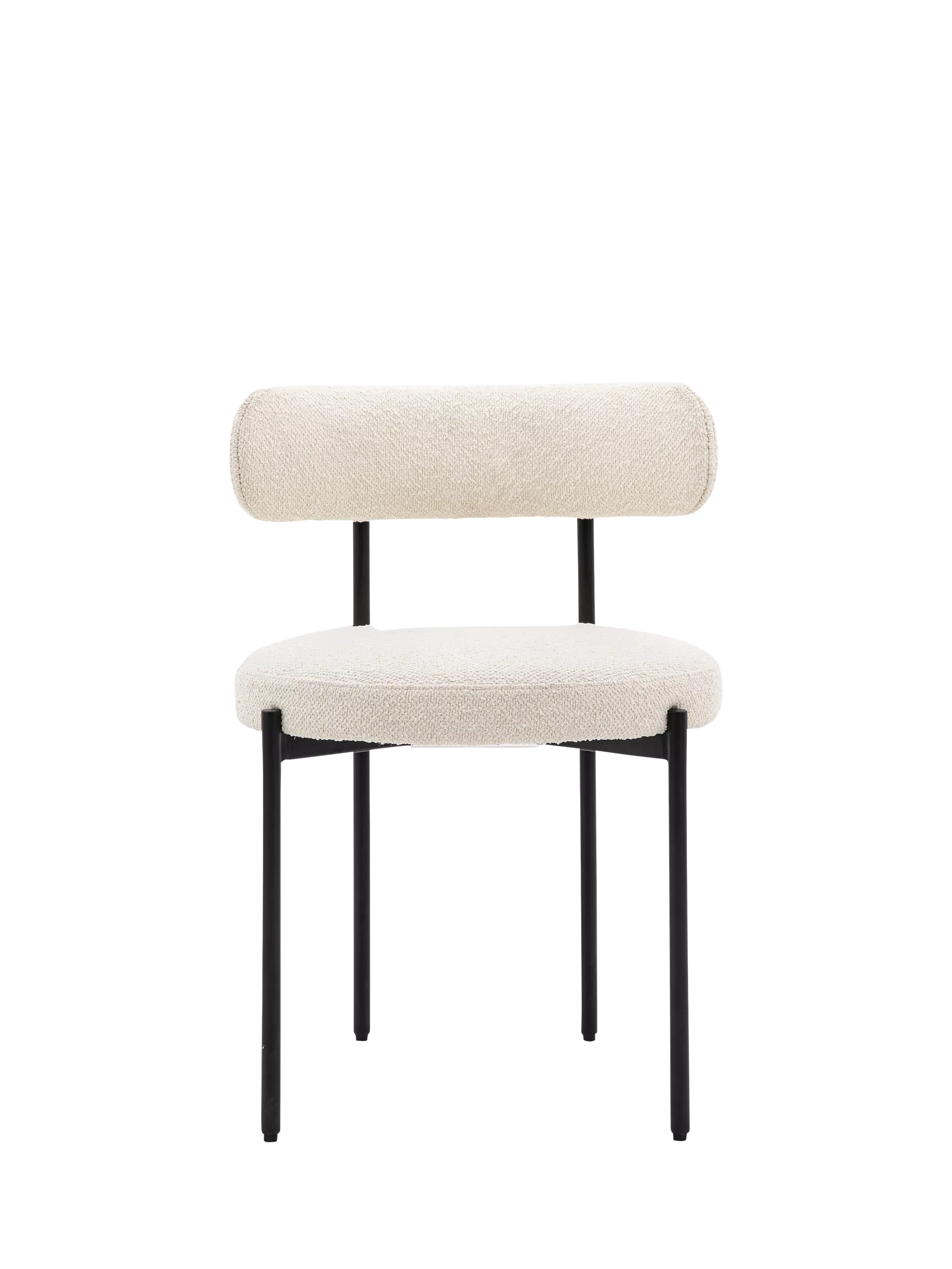 Gallery Direct Aveley dining chair set of two vanilla colour, UK version