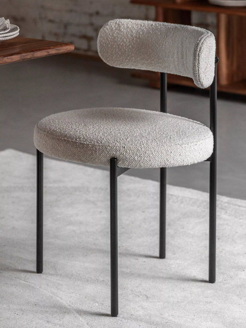 Gallery Direct Aveley dining chair set of two vanilla colour, UK version