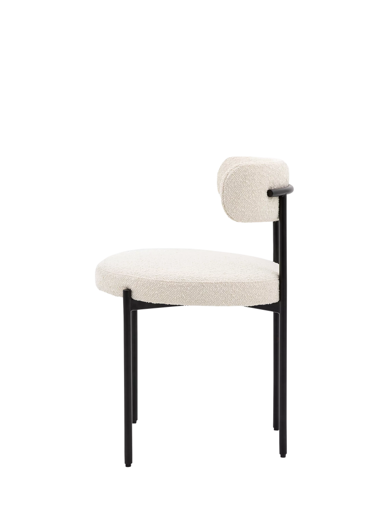 Gallery Direct Aveley dining chair set of two vanilla colour, UK version