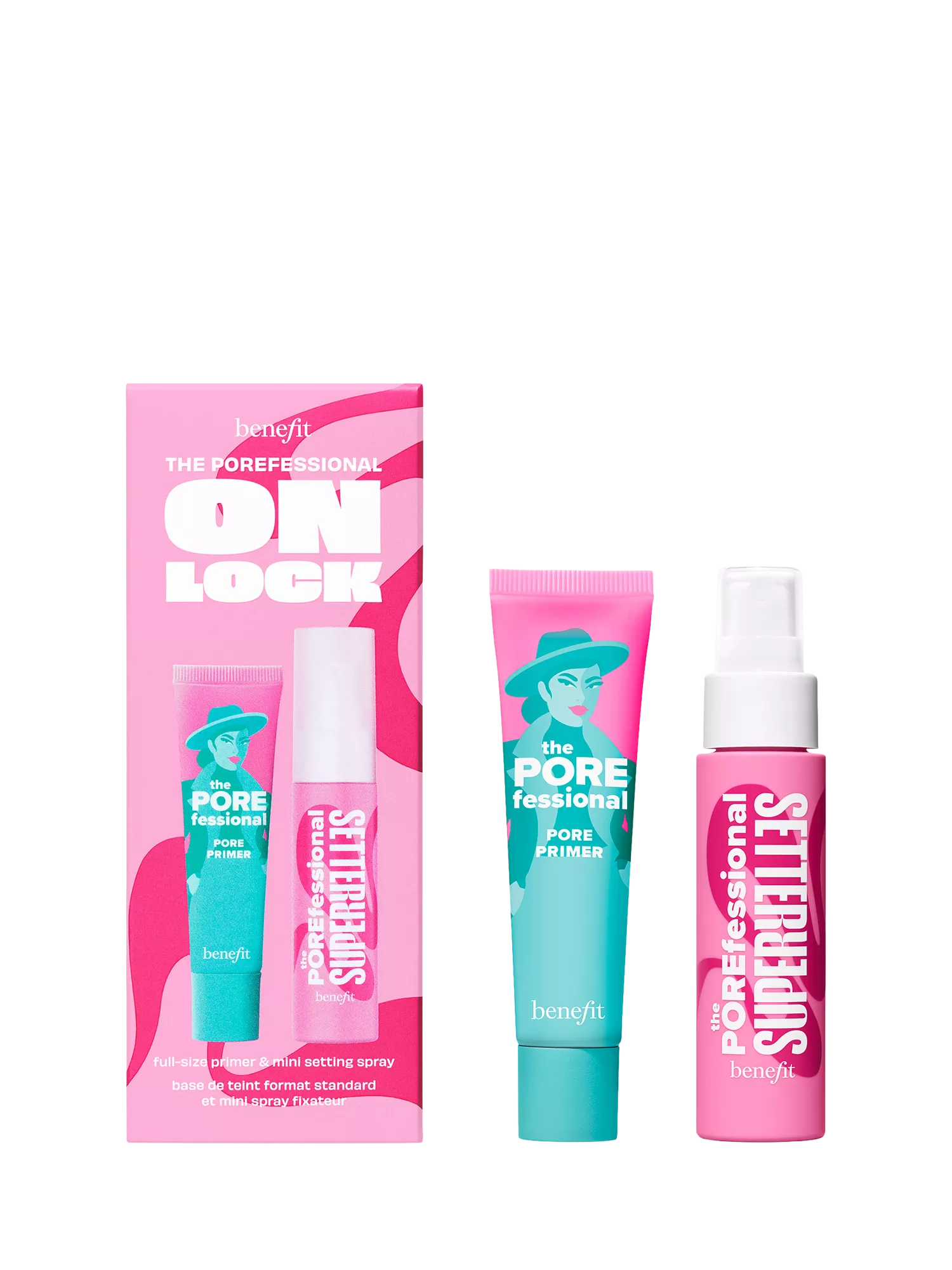 Benefit POREfessional On Lock makeup gift set, UK version