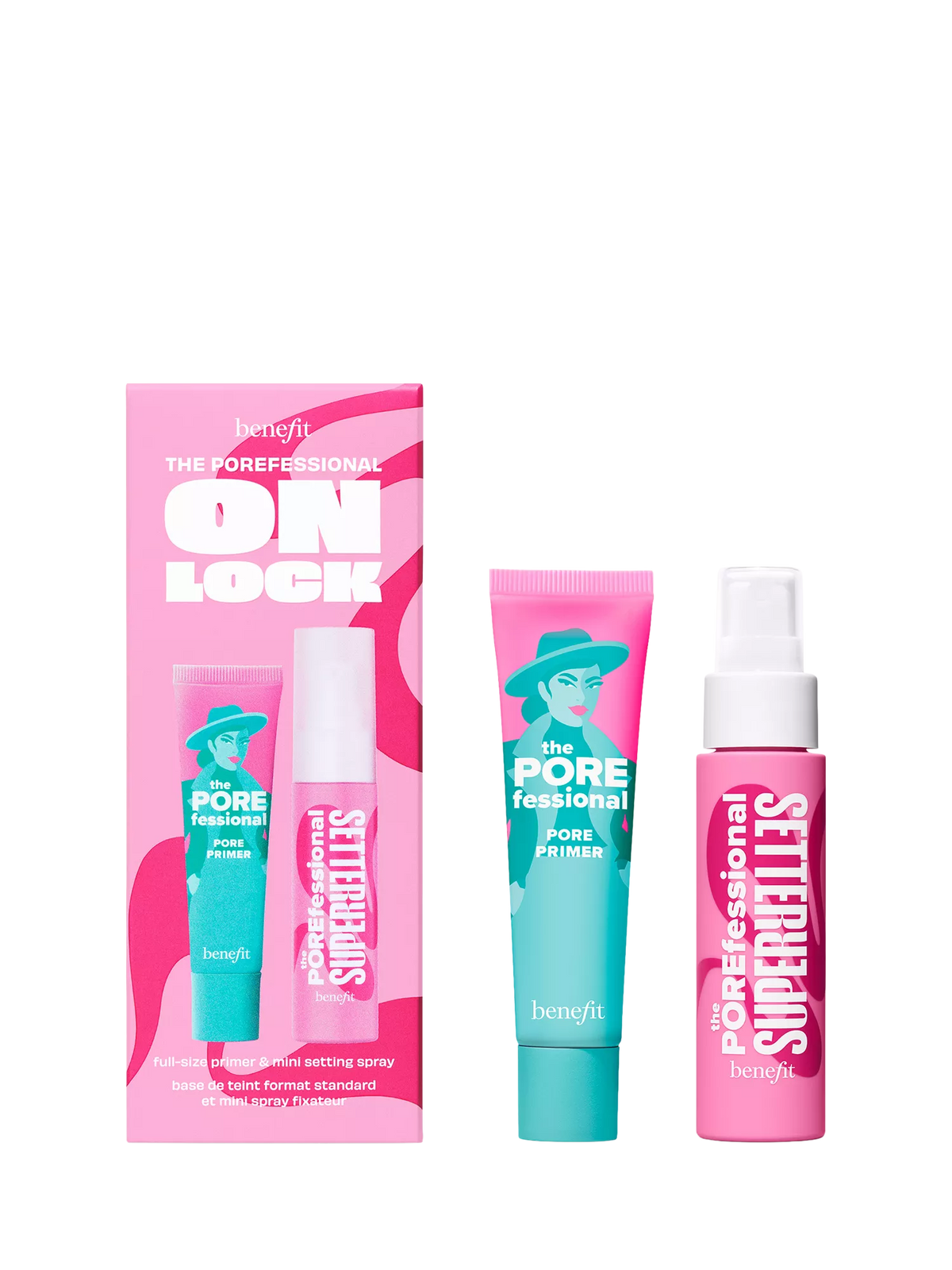 Benefit POREfessional On Lock makeup gift set, UK version