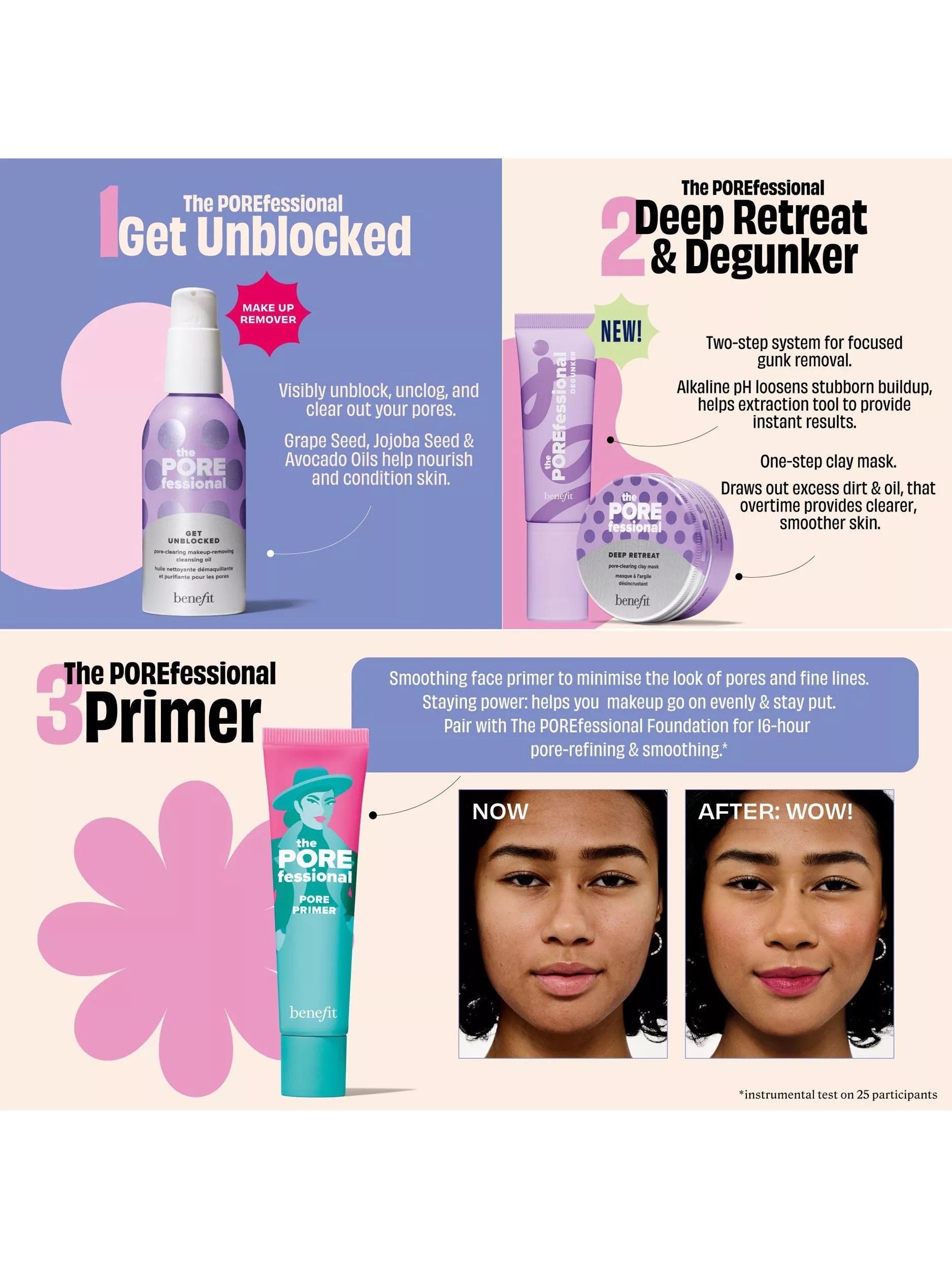 Benefit pore cleansing system Degunker 22ml, UK version