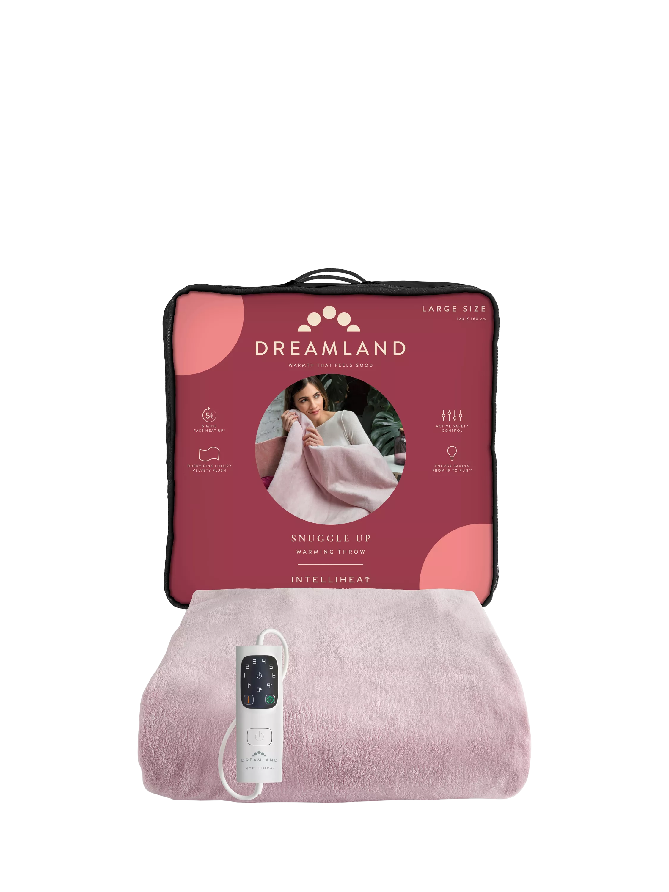 Dreamland Luxury Heated Throw - Teal