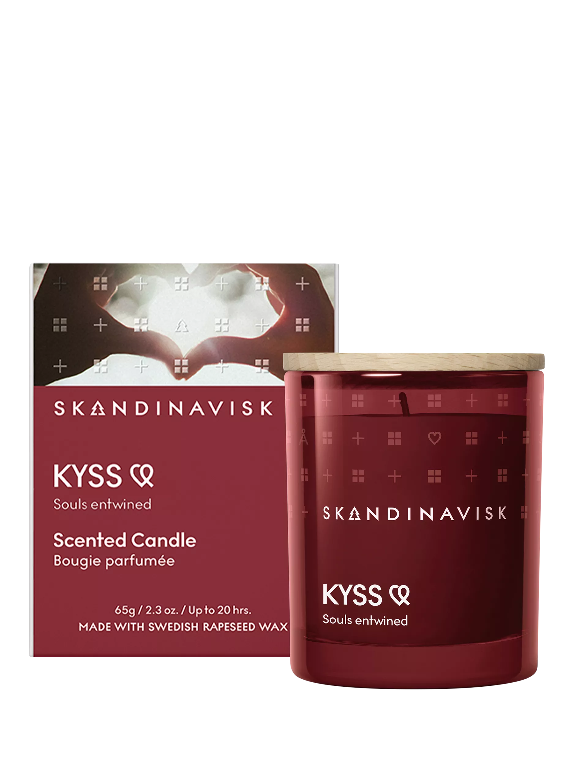 SKANDINAVISK Kyss scented candle 65g, imported from the UK