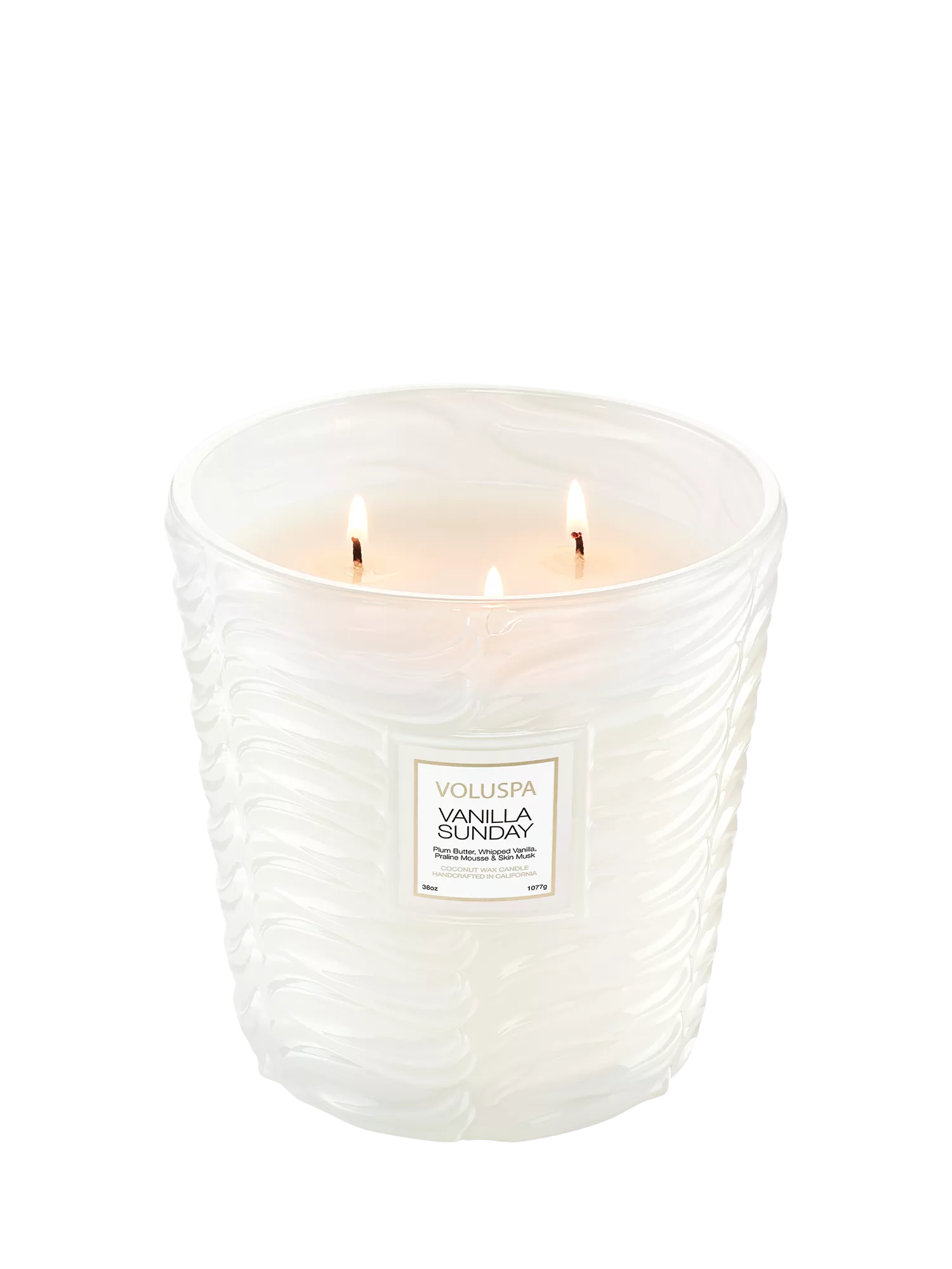 Voluspa Vanilla Sunday 3-wick scented candle (British brand)