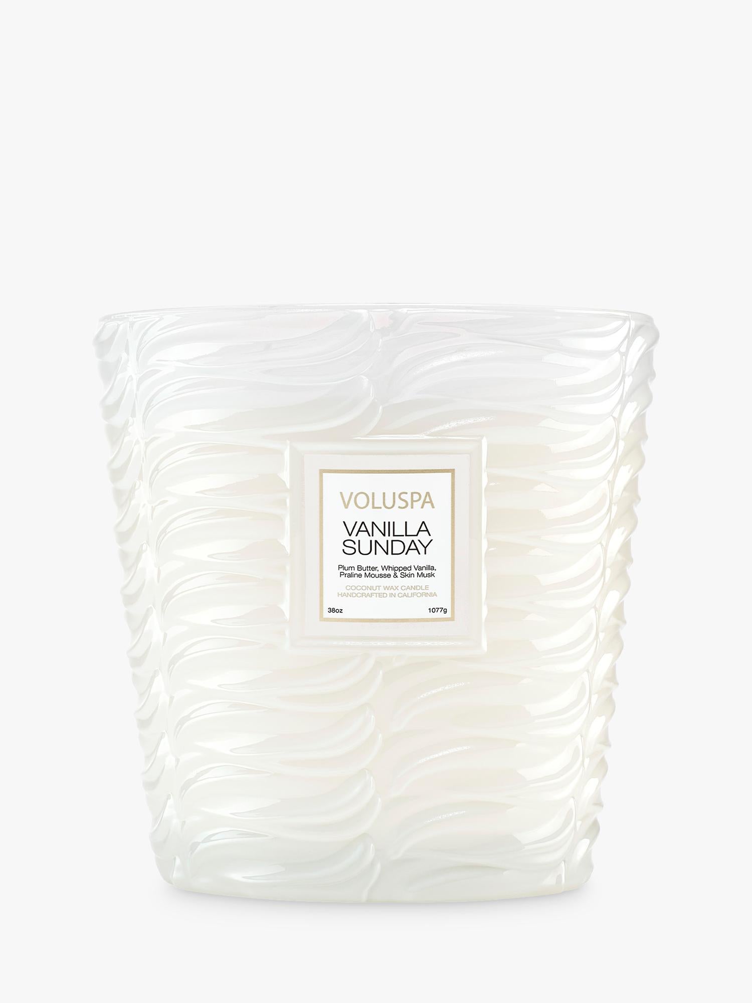 Voluspa Vanilla Sunday 3-wick scented candle (British brand)