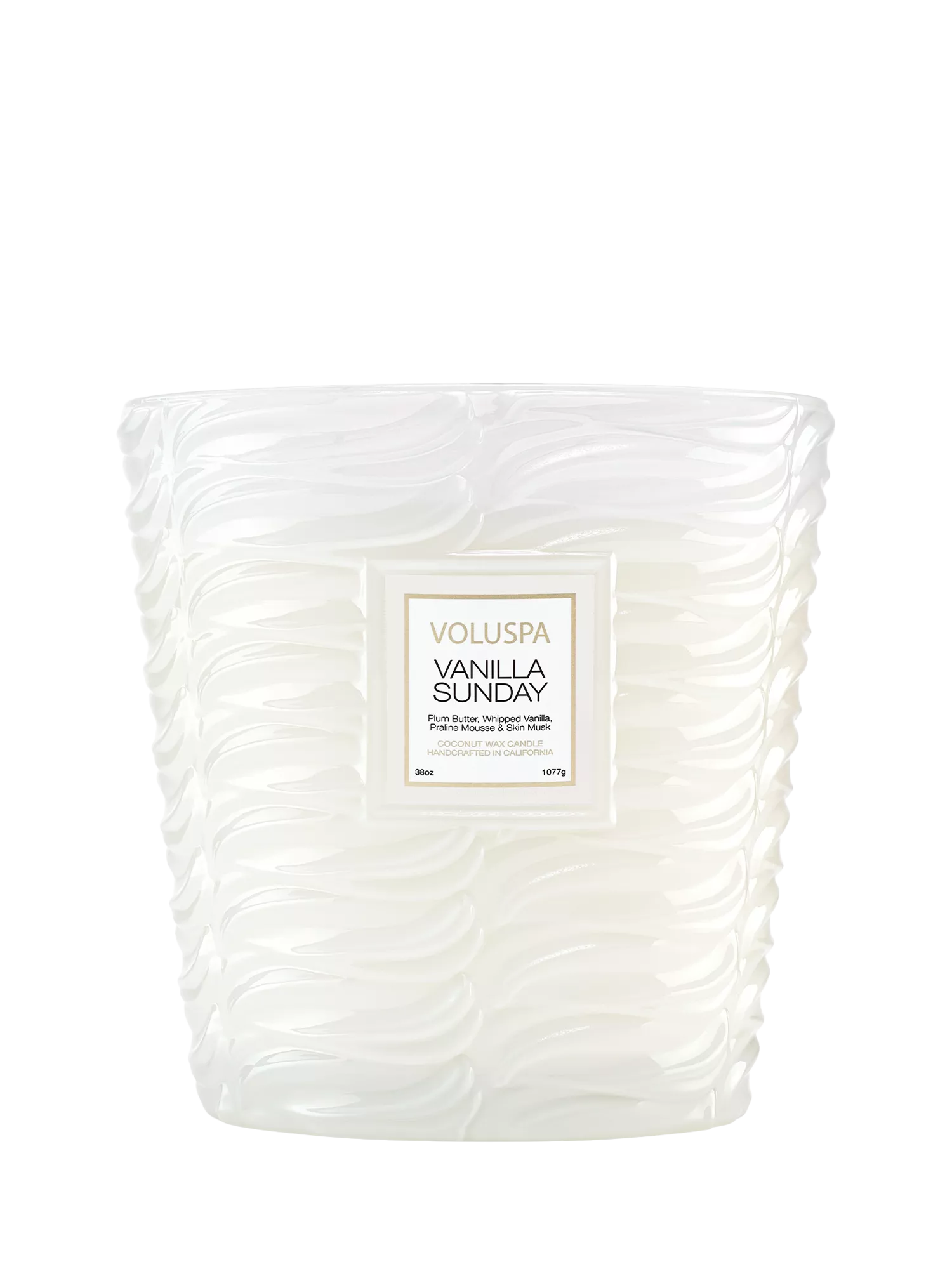 Voluspa Vanilla Sunday 3-wick scented candle (British brand)