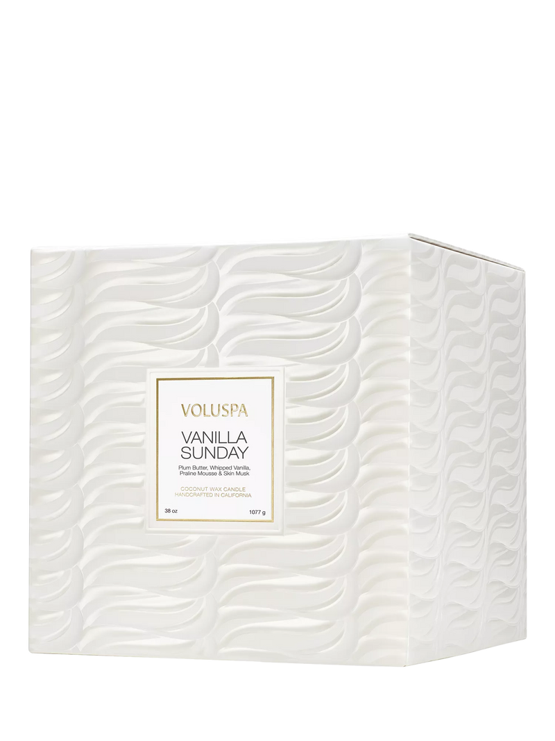 Voluspa Vanilla Sunday 3-wick scented candle (British brand)