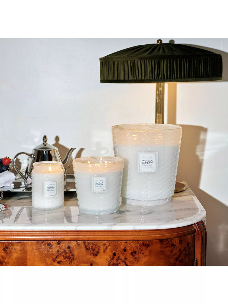 Voluspa Vanilla Sunday 3-wick scented candle (British brand)