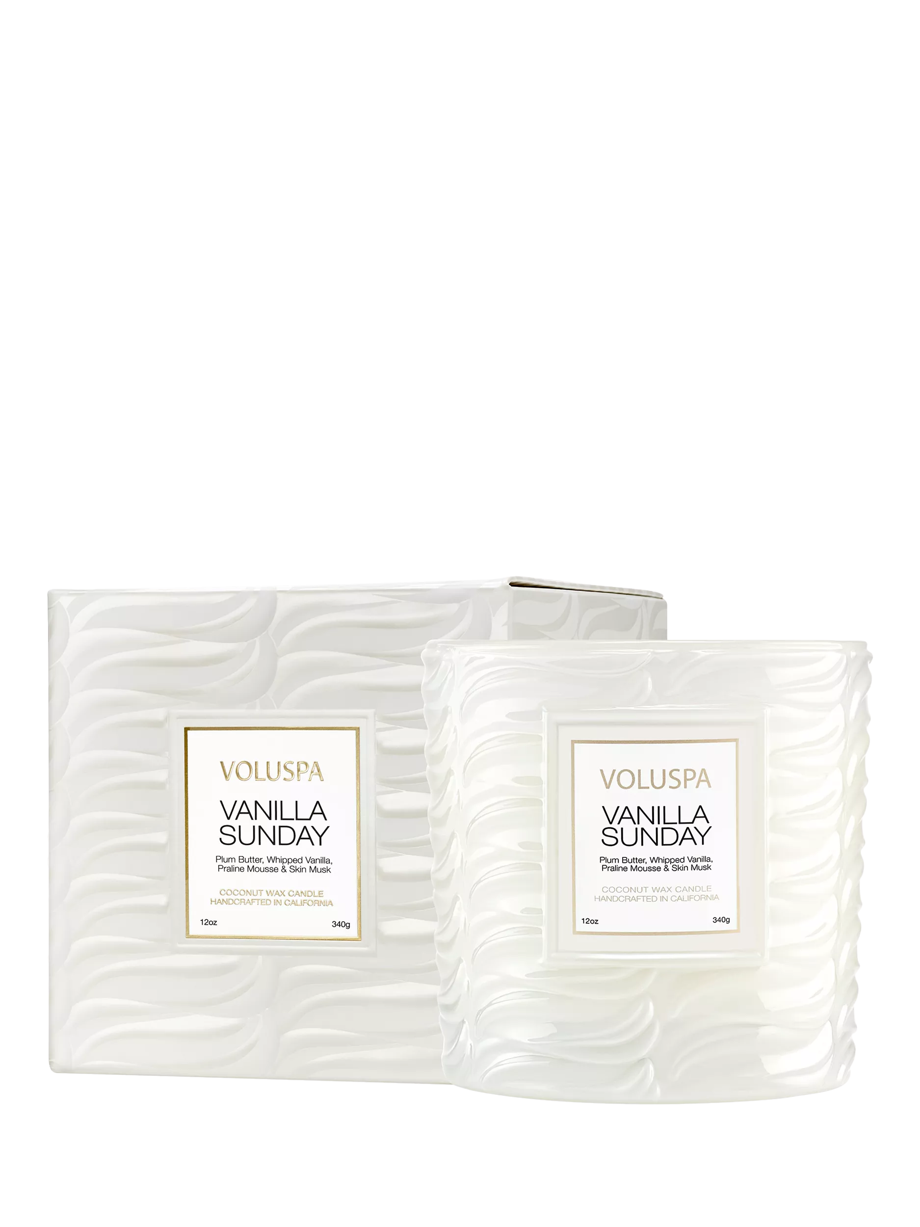 Voluspa scented candle Vanilla Sunday 12 oz (British brand)