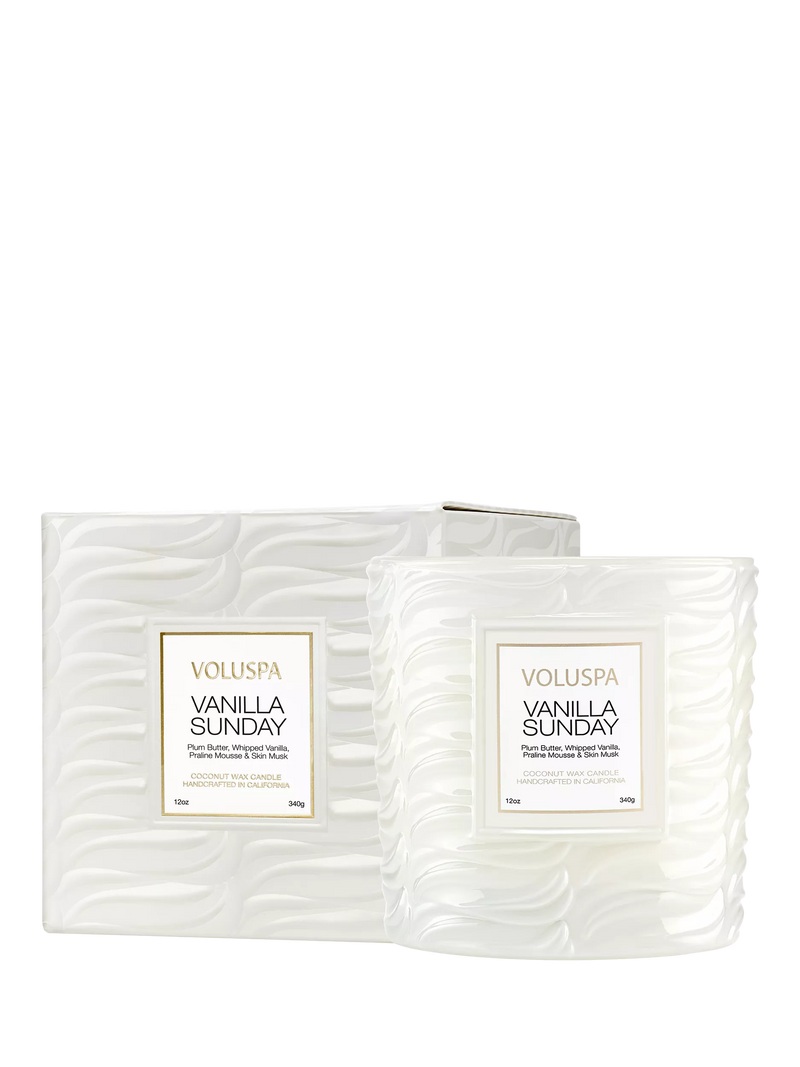 Voluspa scented candle Vanilla Sunday 12 oz (British brand)