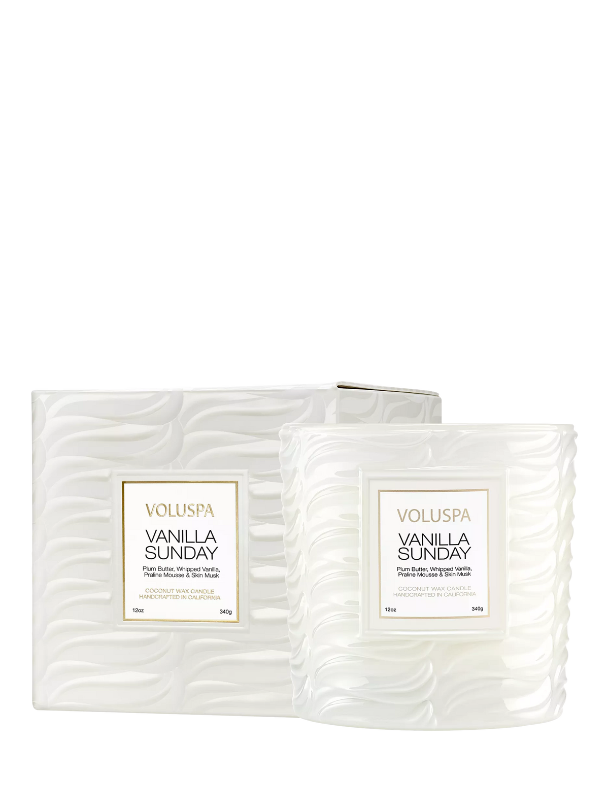 Voluspa scented candle Vanilla Sunday 12 oz (British brand)