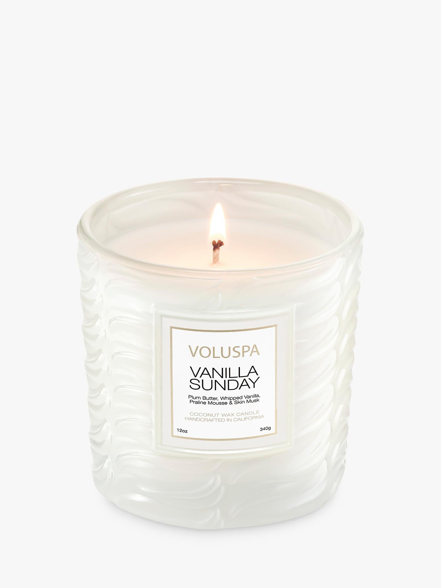 Voluspa scented candle Vanilla Sunday 12 oz (British brand)