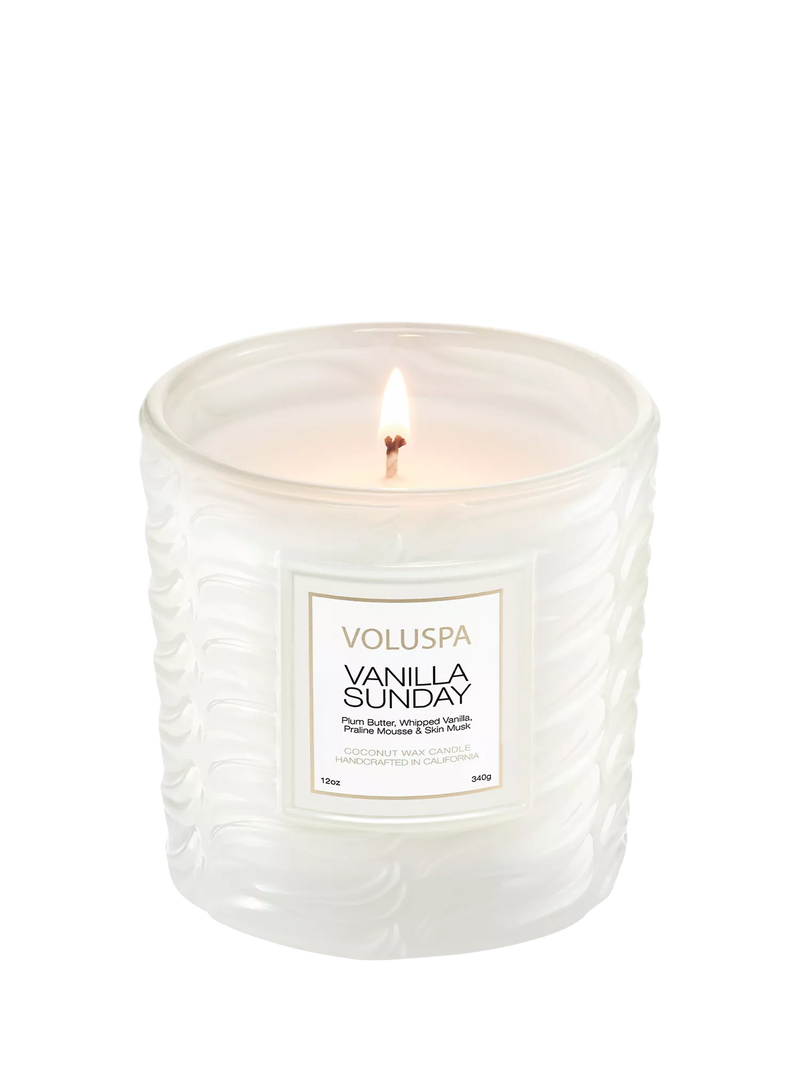 Voluspa scented candle Vanilla Sunday 12 oz (British brand)